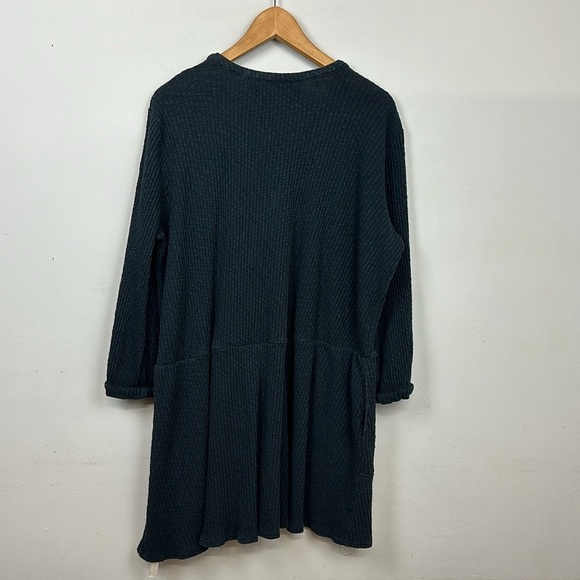 Free People Beach Blossom Ribbed Button Up Dress Sz S - Picture 9 of 11